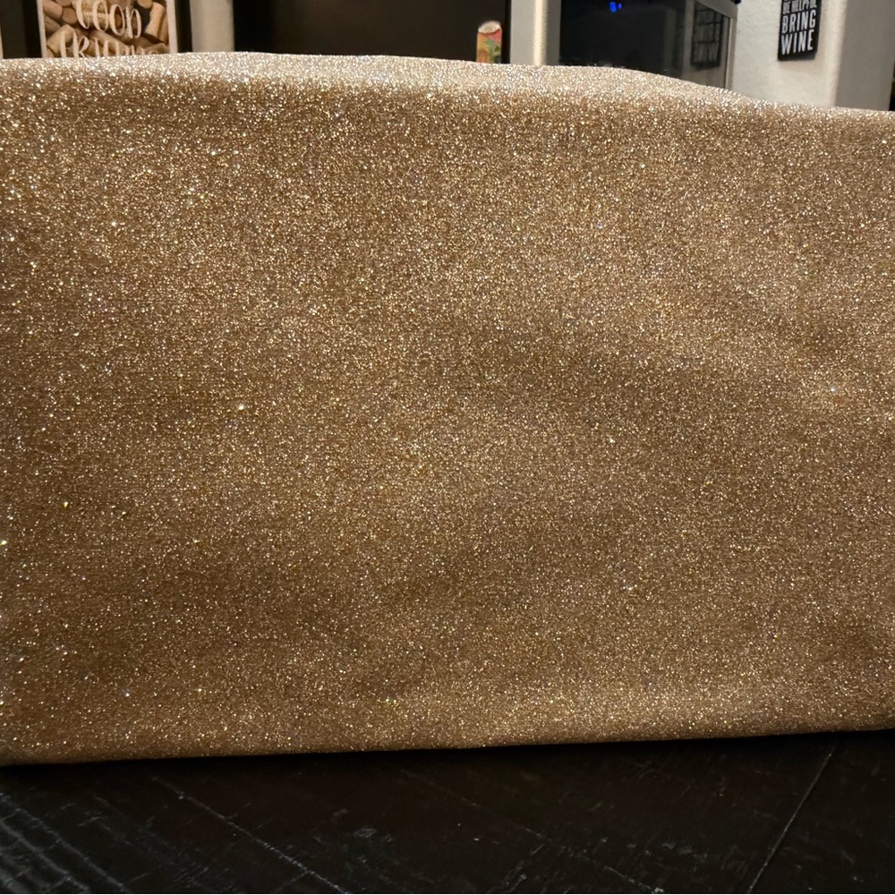 Jimmy Choo Parfums Gold Shimmery Cosmetic Bag Pouch New - Picture 5 of 7
